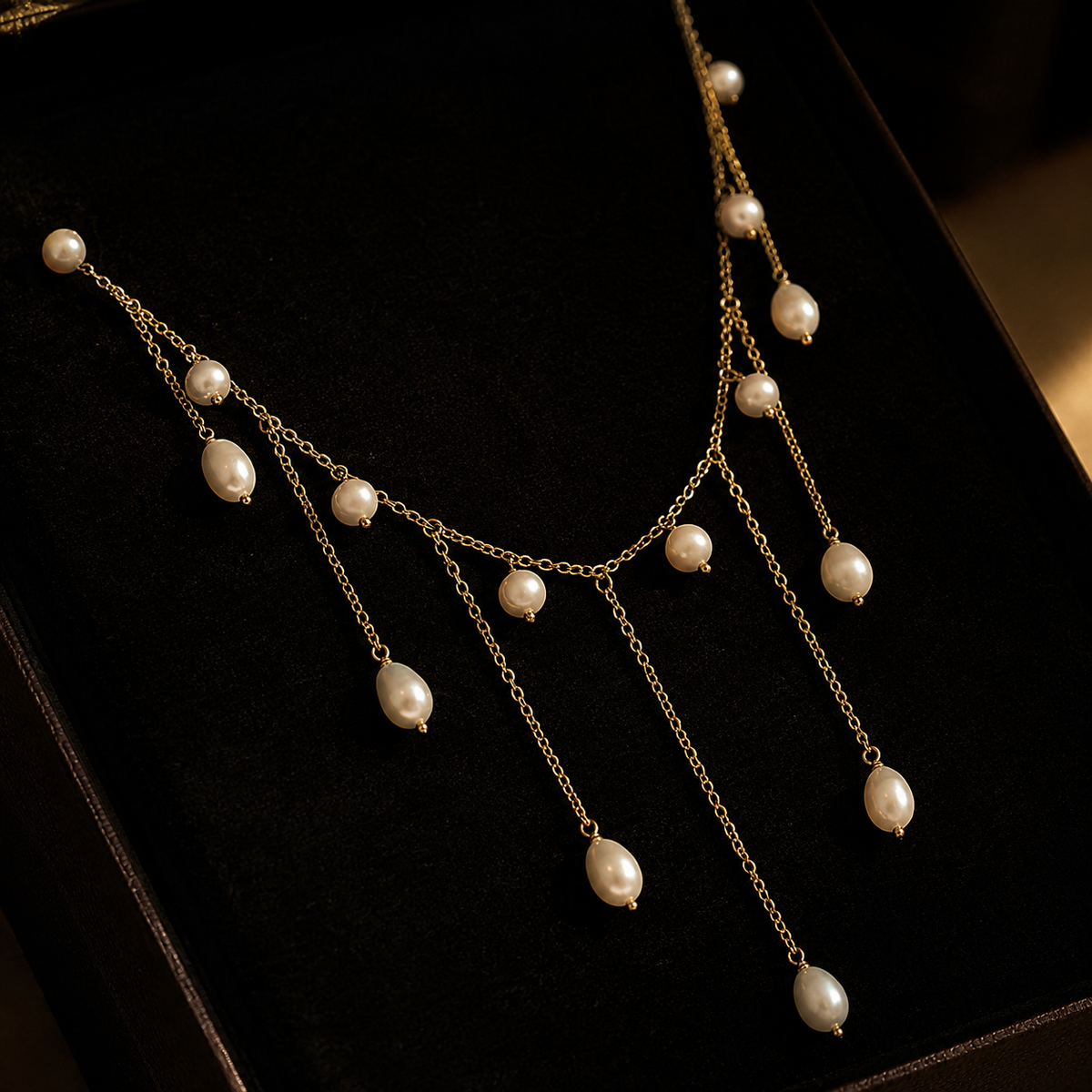 5mm Freshwater Pearl Pendant Necklace in 14K Gold – image 5