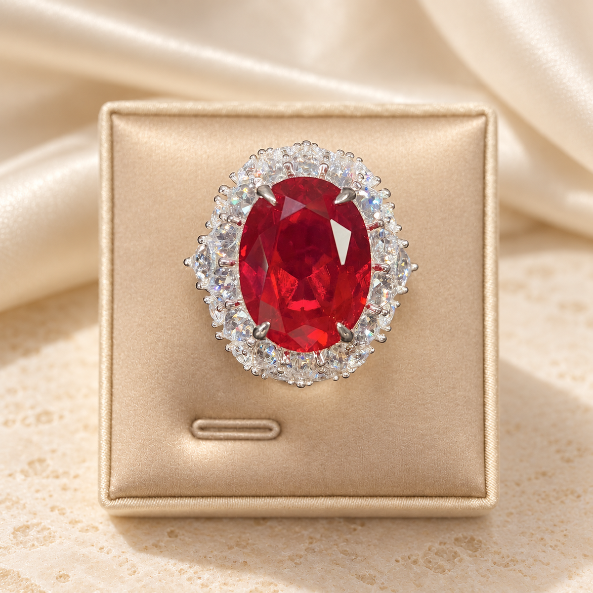 Lab-Grown Ruby Earrings