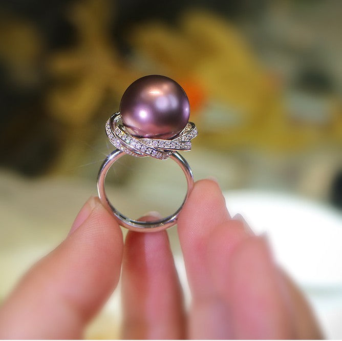 Nocturne Saltwater Pearl Statement Ring