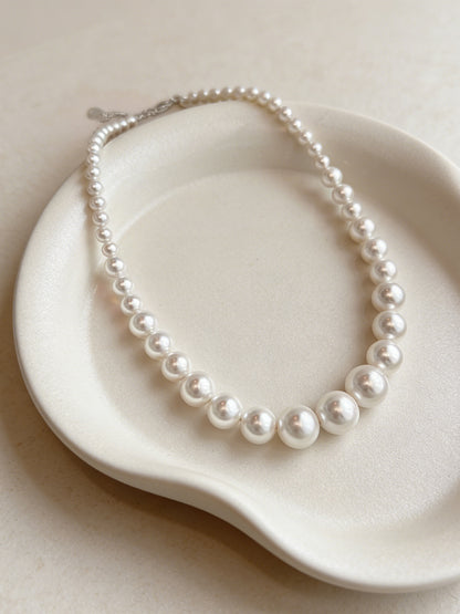 Luminous 12mm Freshwater Pearl Statement Necklace – image 1