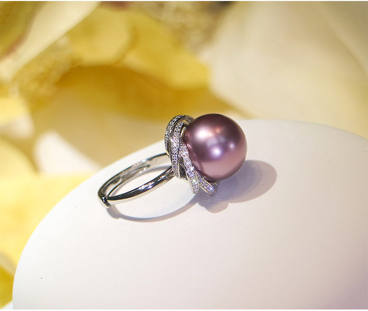 Nocturne Saltwater Pearl Statement Ring