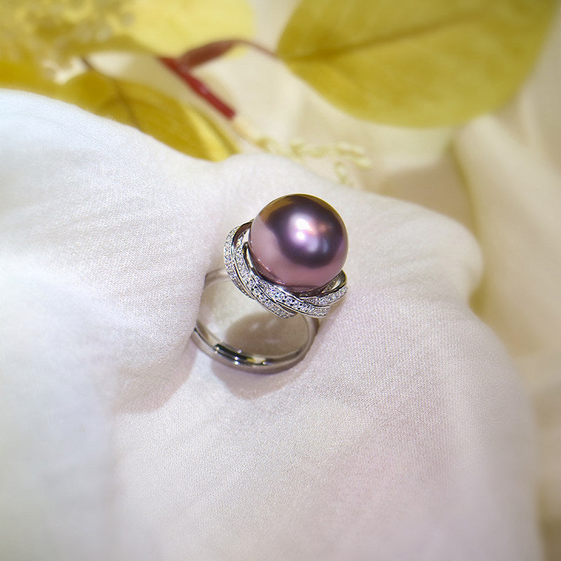 Nocturne Saltwater Pearl Statement Ring