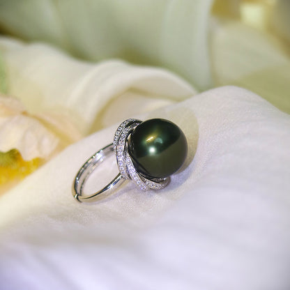 Nocturne Saltwater Pearl Statement Ring