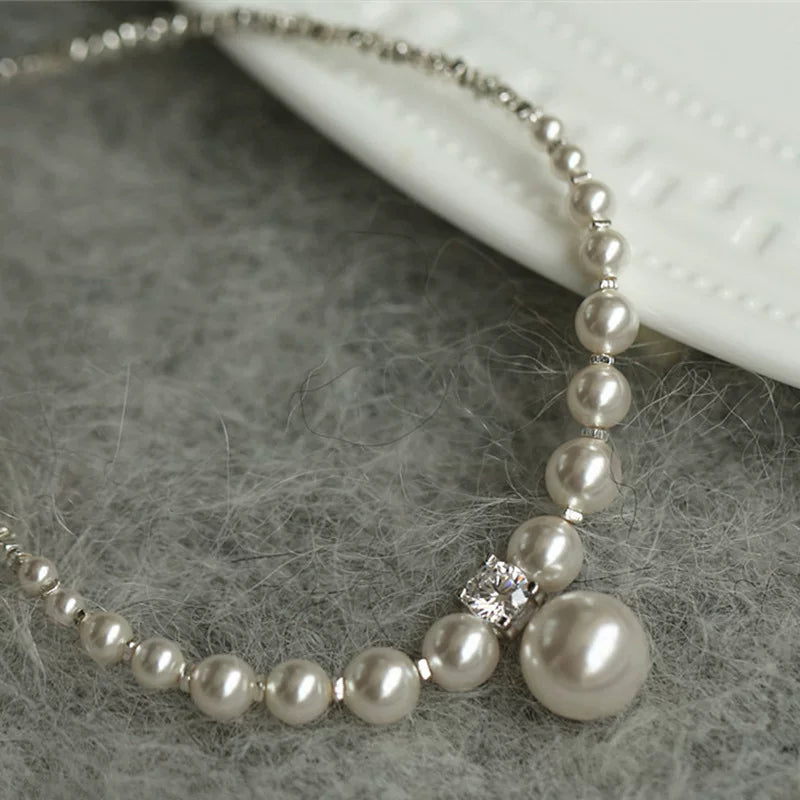 freshwater pearl pendant necklace in 925 sterling silver for wedding guest outfits and date nights