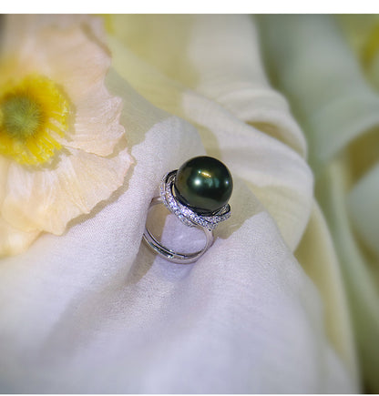 Nocturne Saltwater Pearl Statement Ring