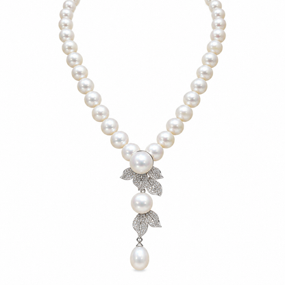 Aurora Edison 10mm Freshwater Pearl Necklace in S925 Silver – image 2