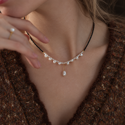 Aurora 7–8mm Freshwater Pearl Necklace in S925 Silver – image 2