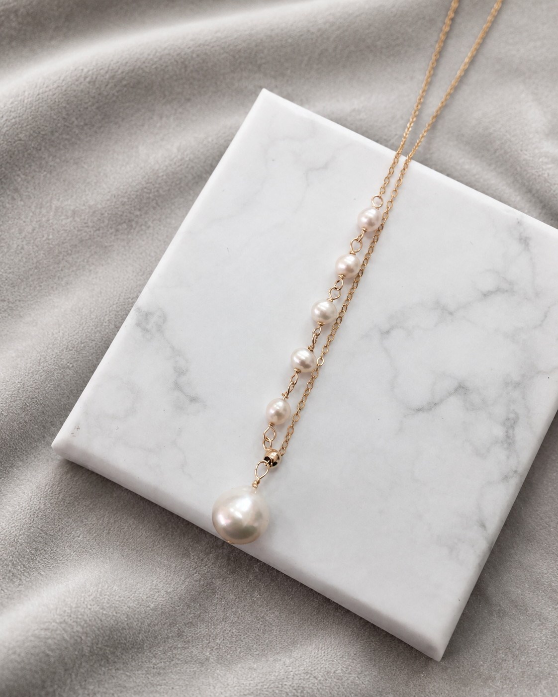 Classic 12mm Freshwater Pearl Necklace – image 3
