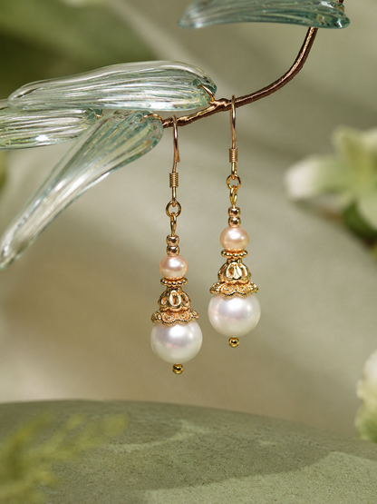Vintage-Inspired Freshwater Pearl Drop Earrings