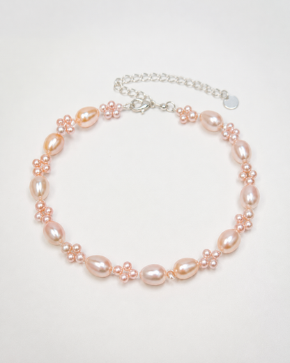 Rosé Pearl Bracelet with Natural Pearls