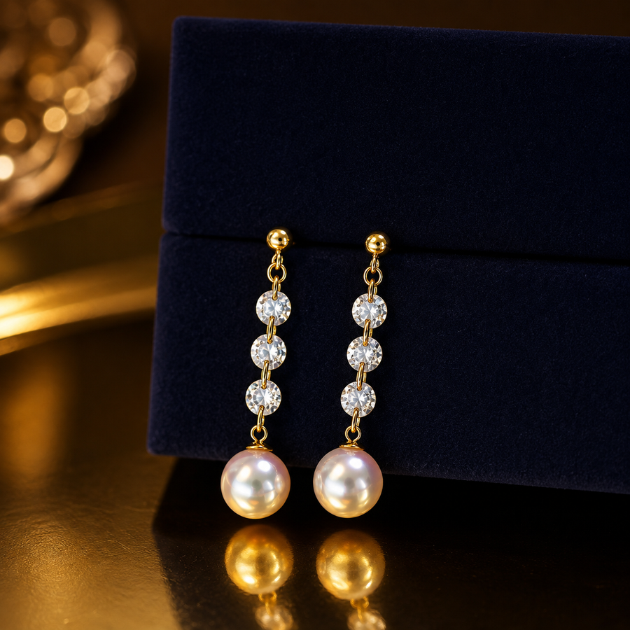 Aurelia Akoya Pearl Drop Earrings