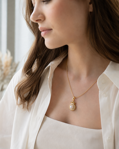 Lange Perlenohrringe Damen mit Süßwasserperle – gold- oder silberfarben