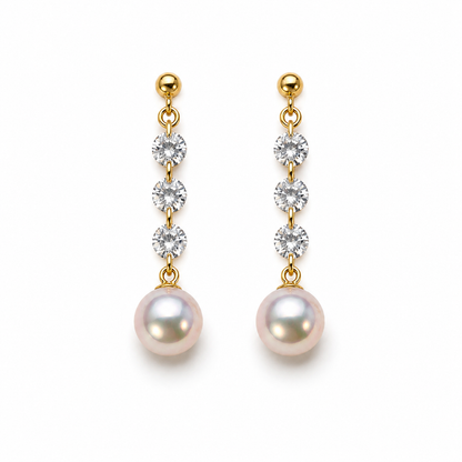 Aurelia Akoya Pearl Drop Earrings