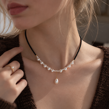Aurora 7–8mm Freshwater Pearl Necklace in S925 Silver – image 5