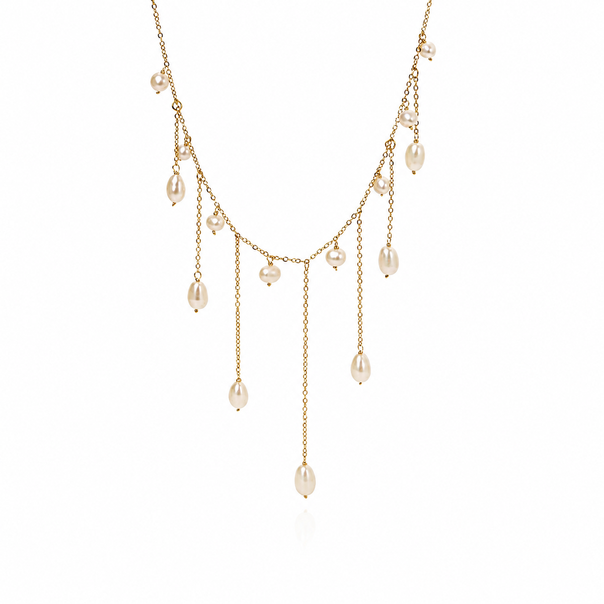 5mm Freshwater Pearl Pendant Necklace in 14K Gold – image 4