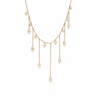 5mm Freshwater Pearl Pendant Necklace in 14K Gold – image 4