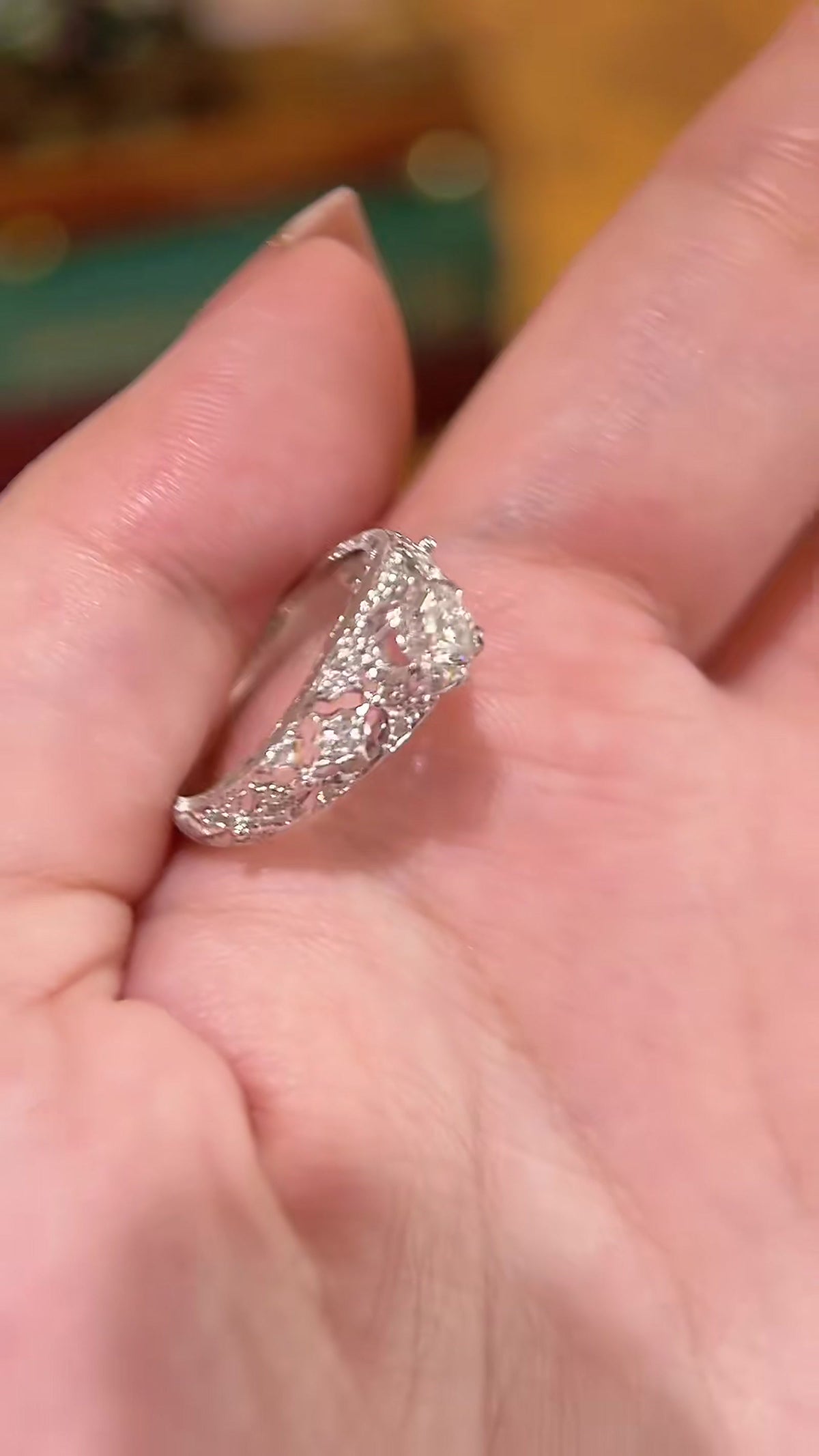 Dentelle Lab-Grown Diamond Lace Ring