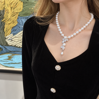 Aurora Edison 10mm Freshwater Pearl Necklace in S925 Silver – image 5