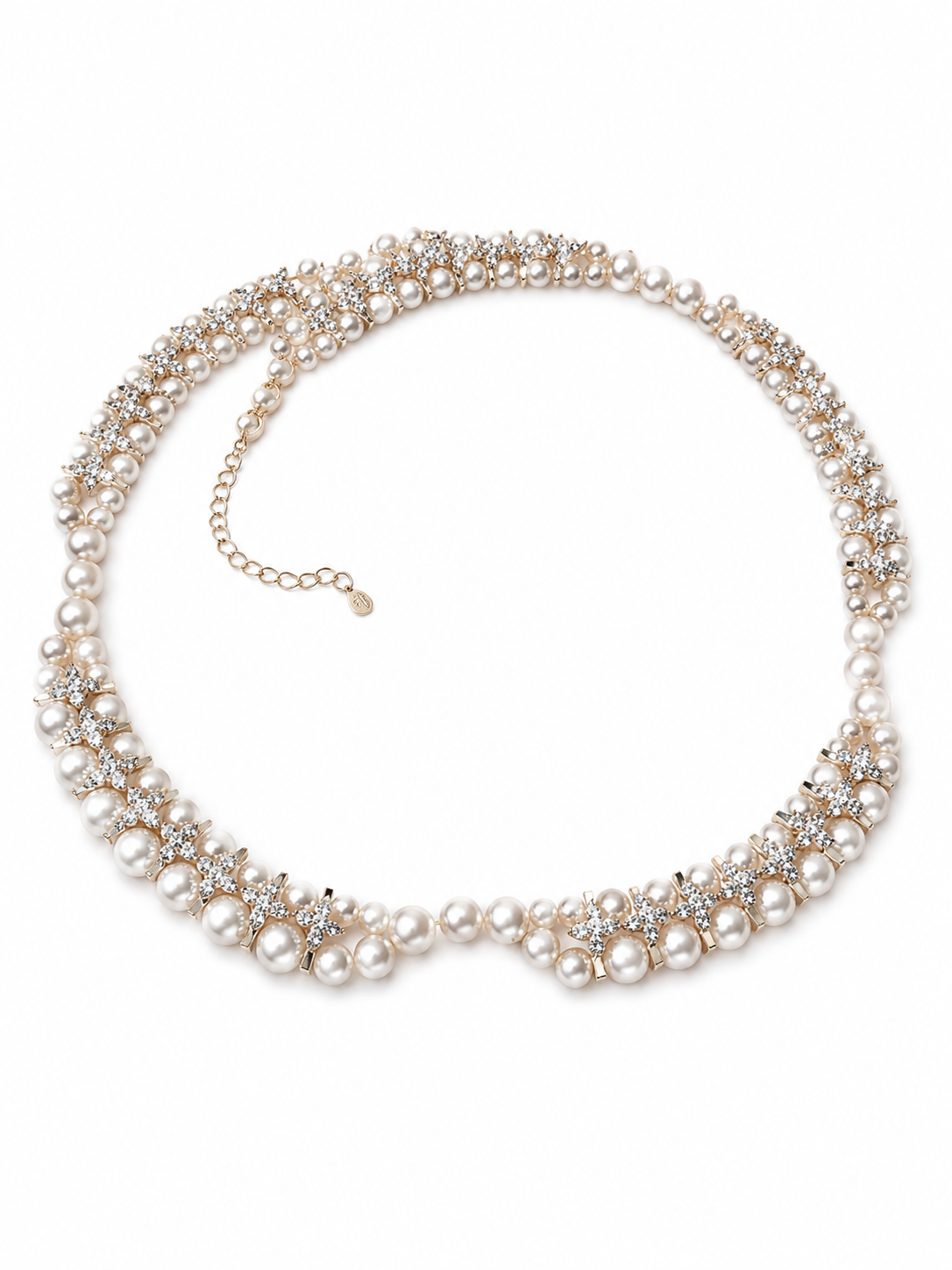 Lumière 3mm Freshwater Pearl & Cubic Zirconia Necklace in Sterling Silver