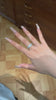 Video of lab-grown diamond wide pave hoop earrings for wedding guest outfits