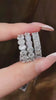Video of lab-grown diamond seven stone anniversary band for wedding stacks