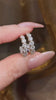 Video of lab-grown diamond crescent earrings for date nights