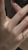 Video of lab-grown diamond old mine cushion engagement ring for vintage-inspired proposals